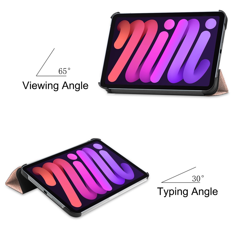  iPad Mini 2024/2021 Fodral Smart Tri-Fold Roséguld