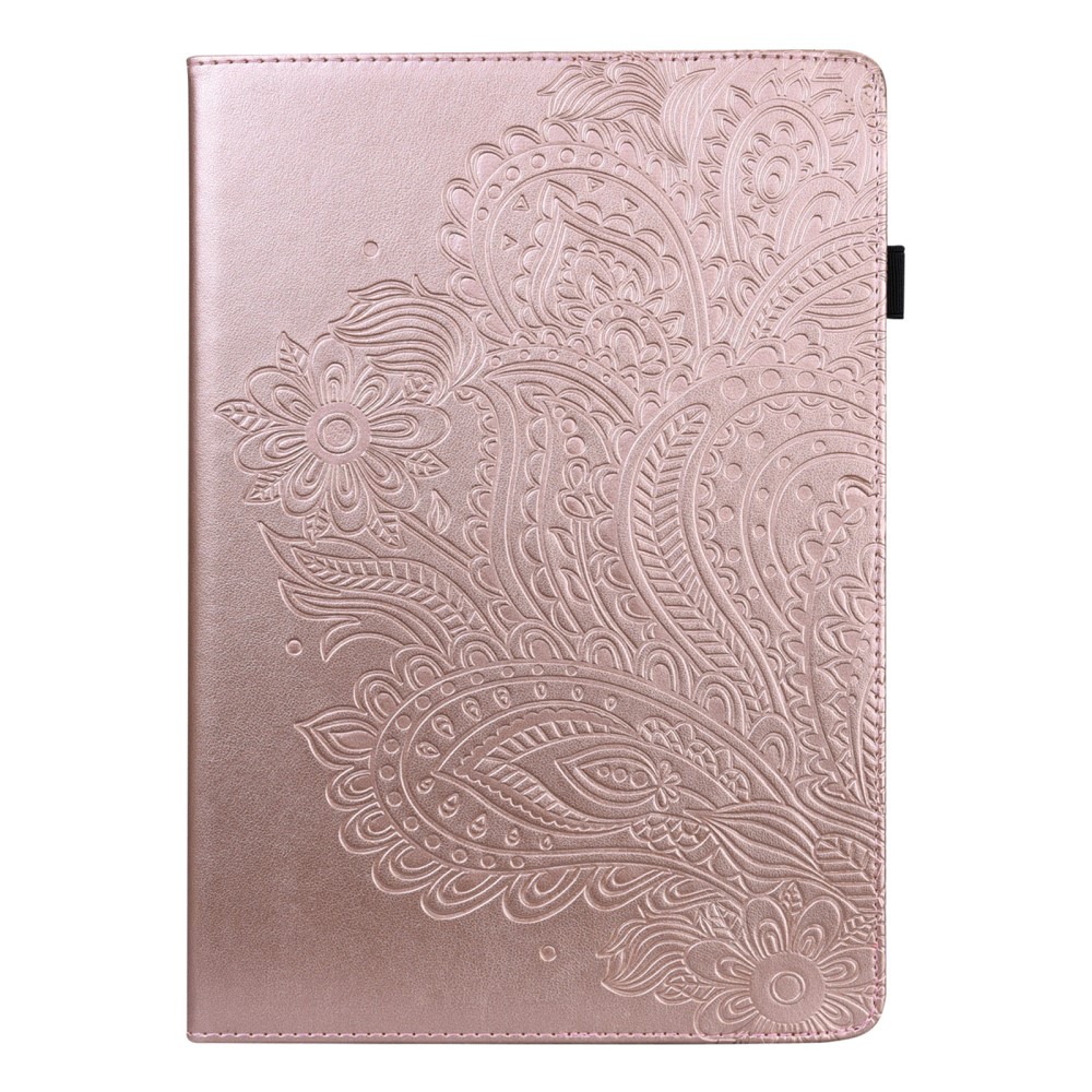  iPad Mini 2024/2021 Fodral Mandala Flower Case Stand Roséguld