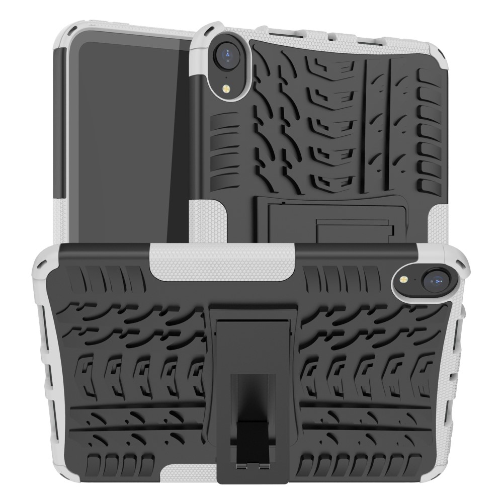  iPad Mini 2024/2021 Skal Rugged Kickstand Armor Vit