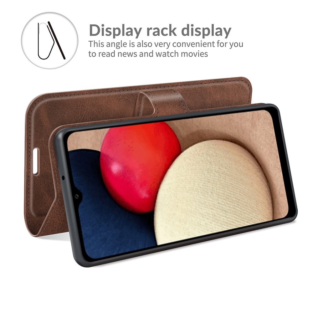  Samsung Galaxy A03s Fodral Läder Brun