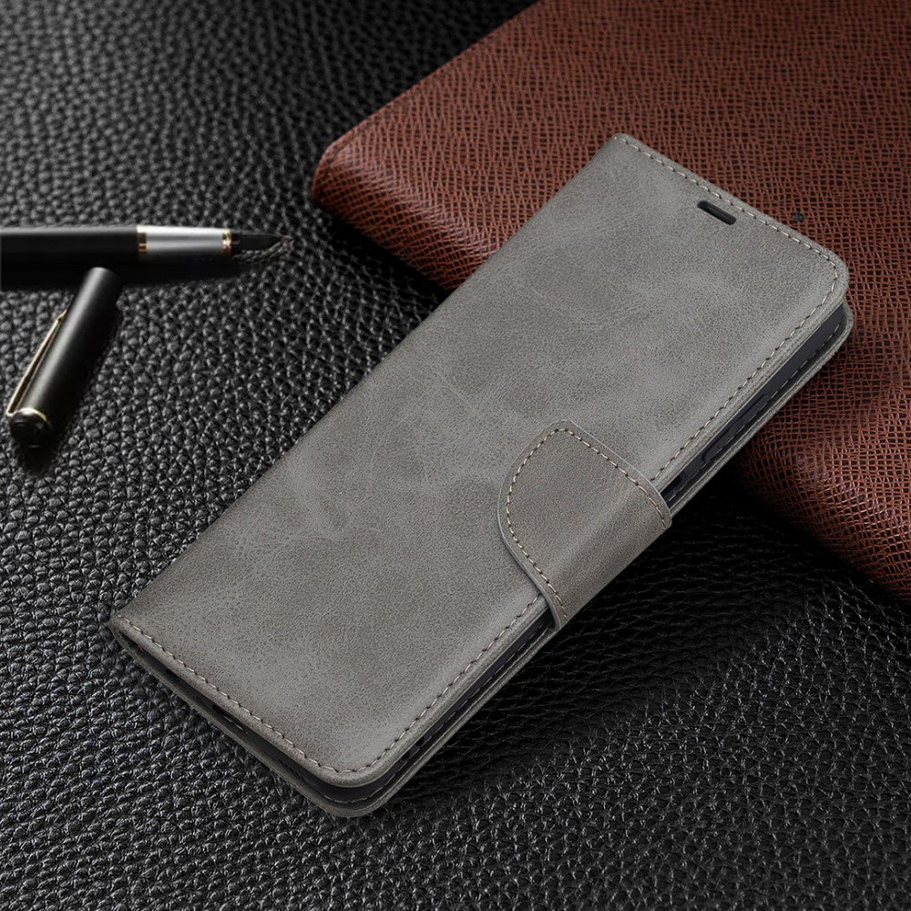  Samsung Galaxy A03s Fodral Läder Solid Shark Grå