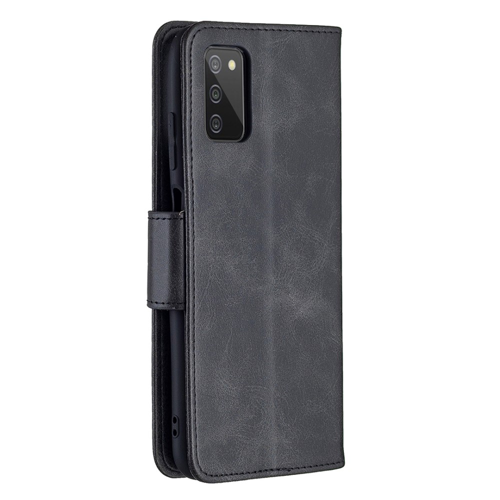  Samsung Galaxy A03s Fodral Läder Solid Shark Svart