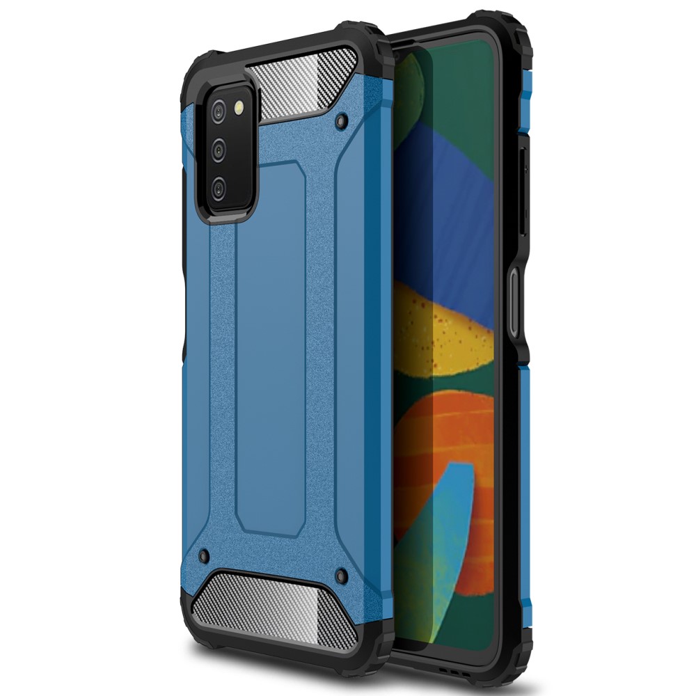  Samsung Galaxy A03s Skal Shockproof Armor Hybrid Ljus Blå