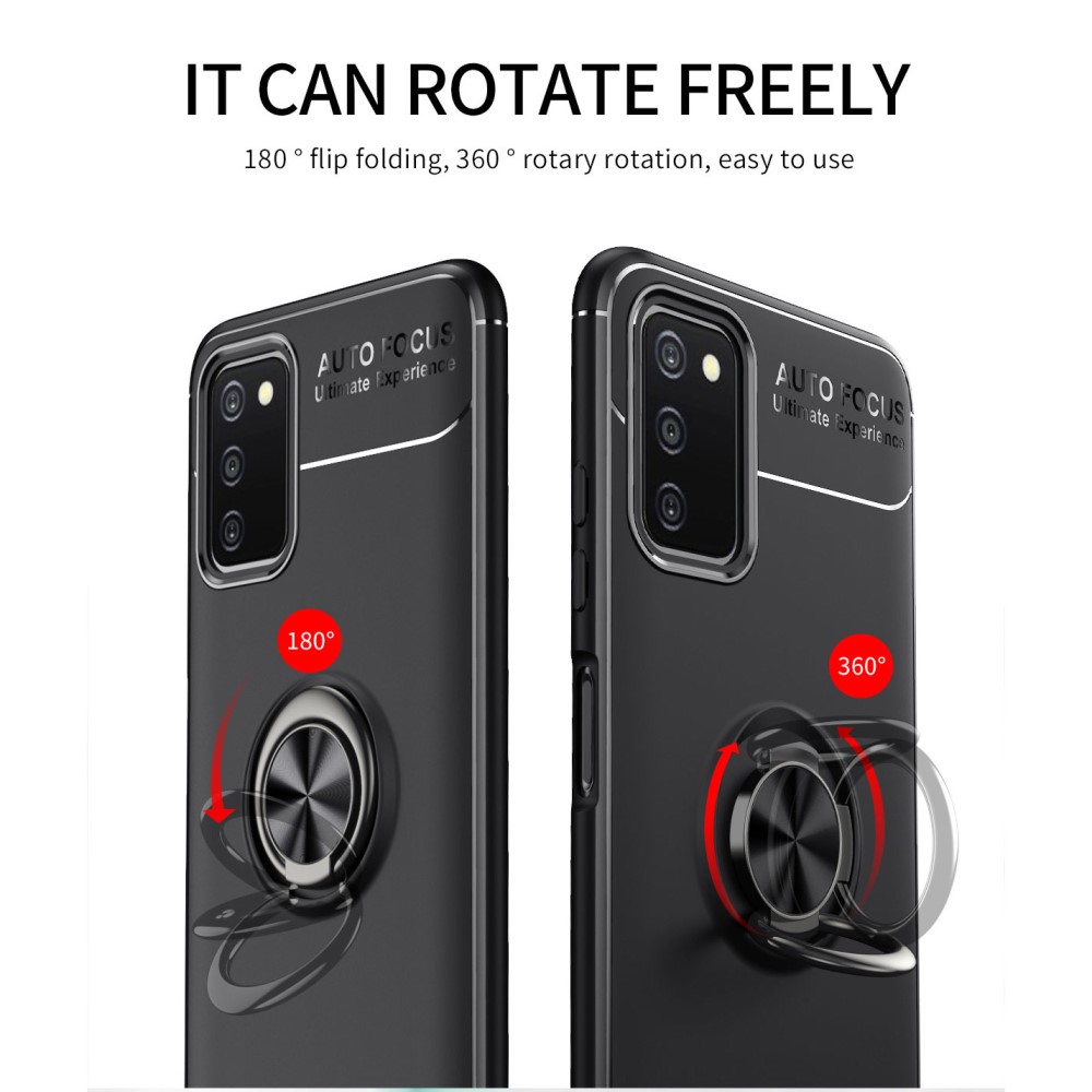  Samsung Galaxy A03s Skal Ring Svart/Röd
