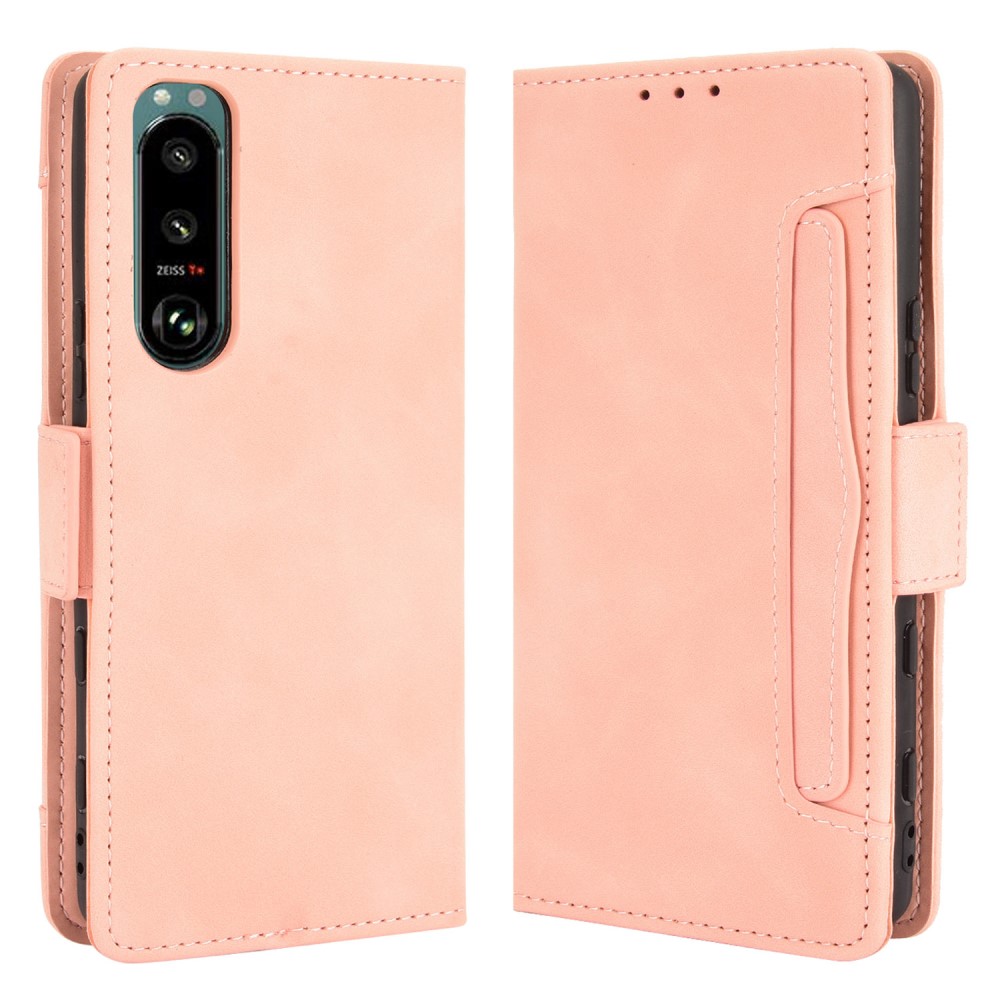 Sony Xperia 5 III Fodral Avtagbart Kortfodral Ljus Rosa