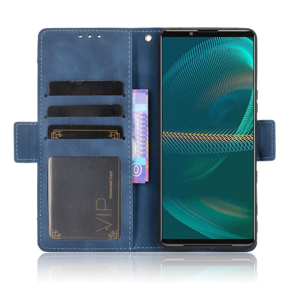  Sony Xperia 5 III Fodral Avtagbart Kortfodral Blå