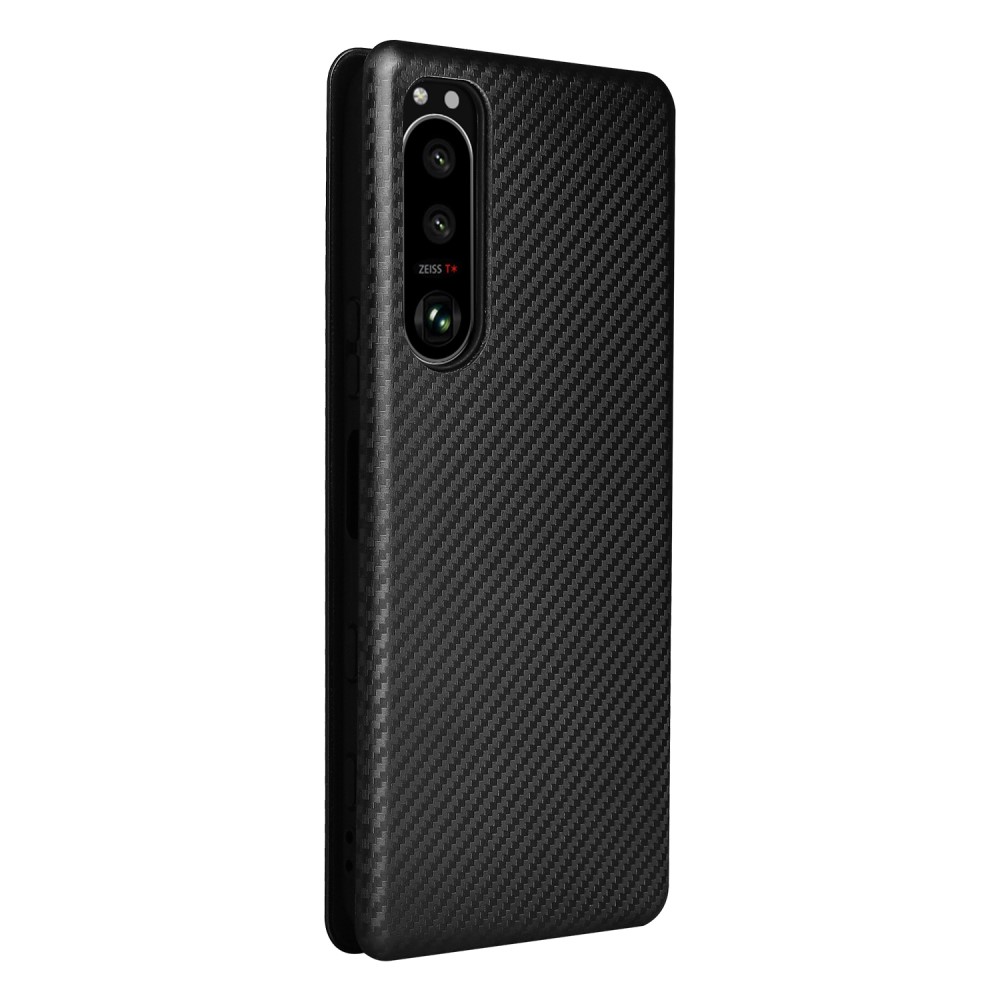  Sony Xperia 5 III Fodral Kolfiber Textur Svart
