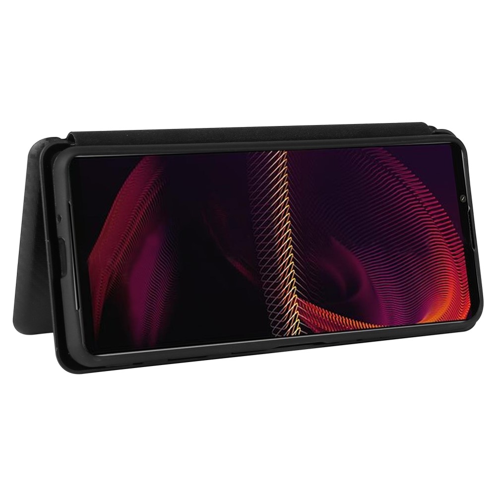  Sony Xperia 5 III Fodral Kolfiber Textur Svart