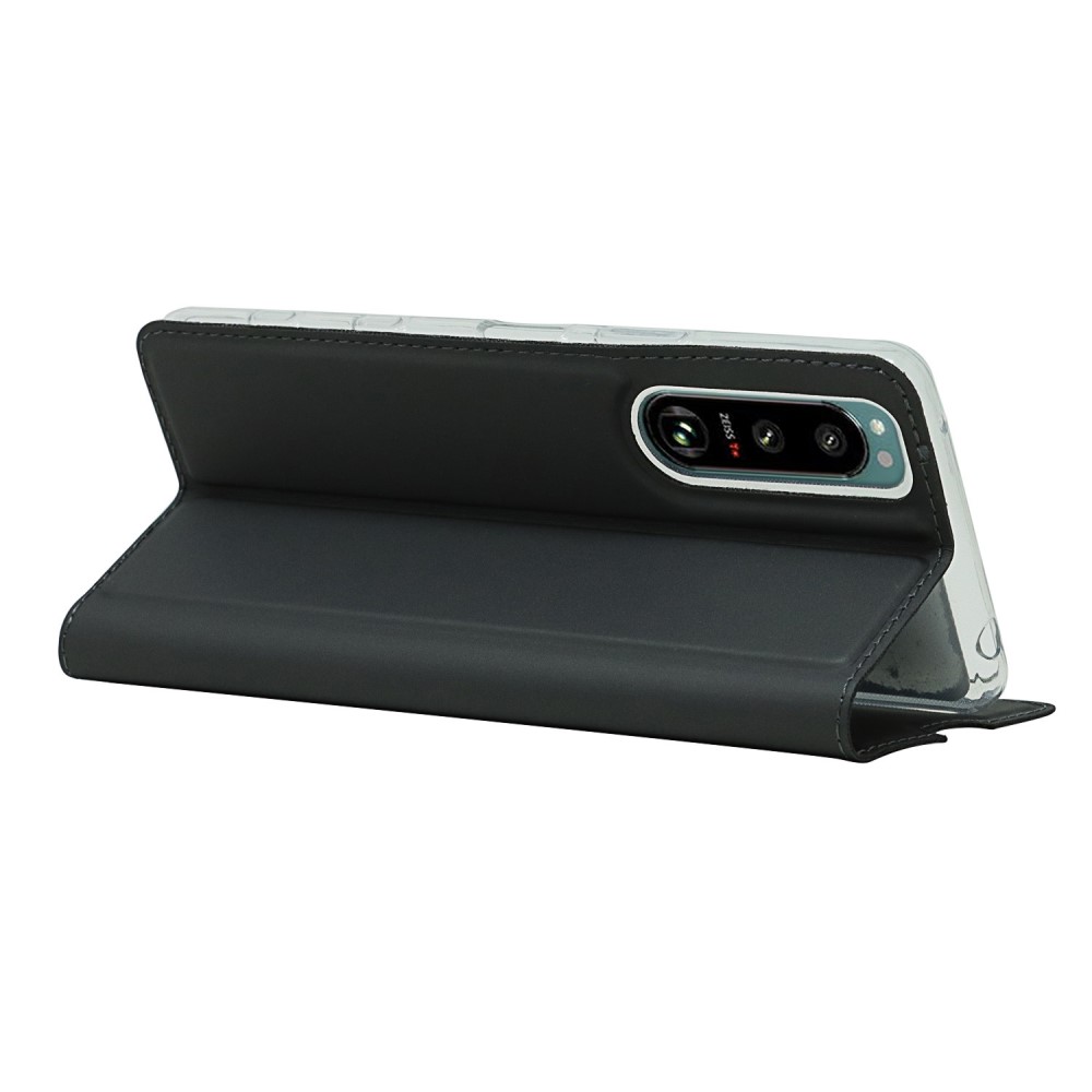  Sony Xperia 5 III Fodral Skin Touch Läder Svart