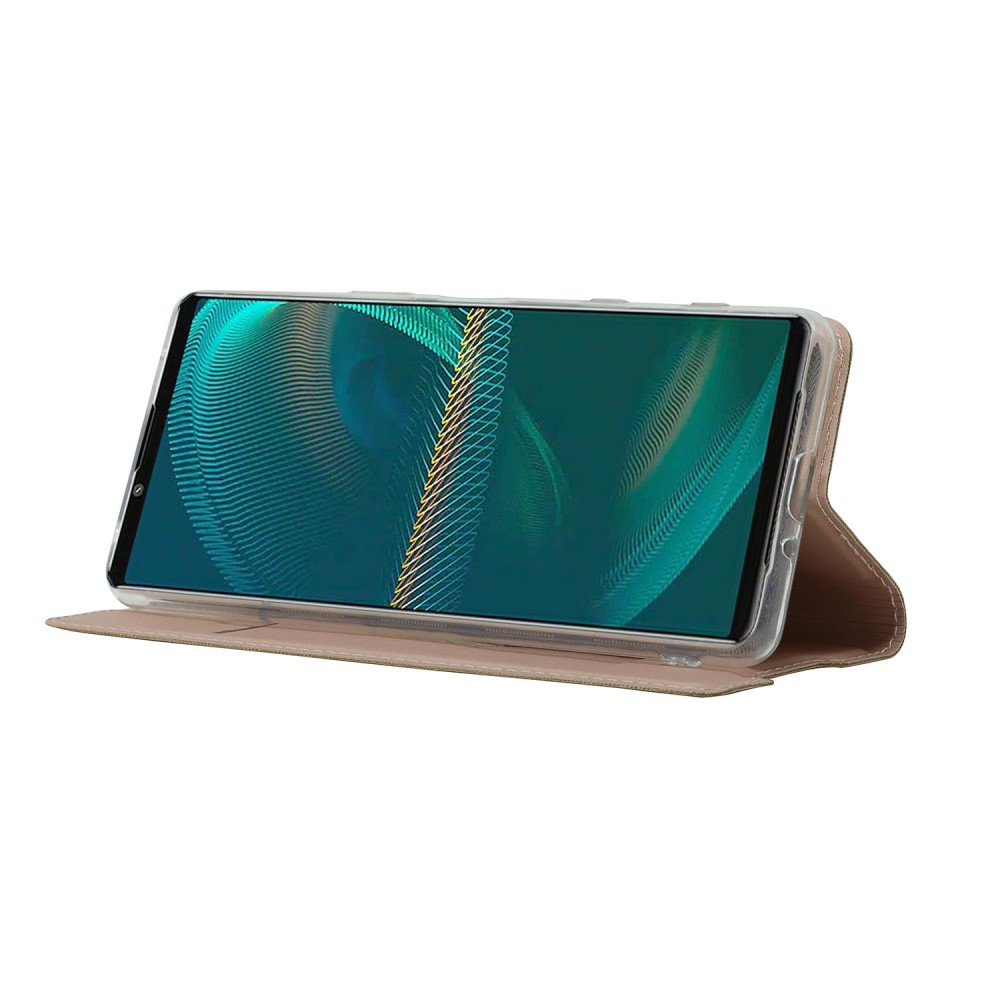  Sony Xperia 5 III Fodral Skin Touch Läder Roséguld