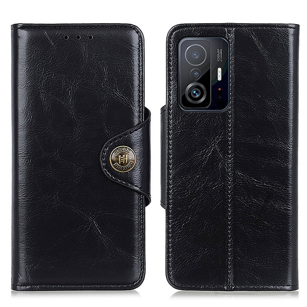 KHAZNEH KHAZNEH Xiaomi 11T / 11T Pro Fodral Läder Svart