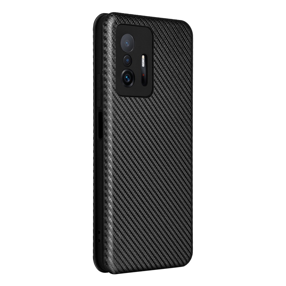  Xiaomi 11T / 11T Pro Fodral Kolfiber Textur Svart