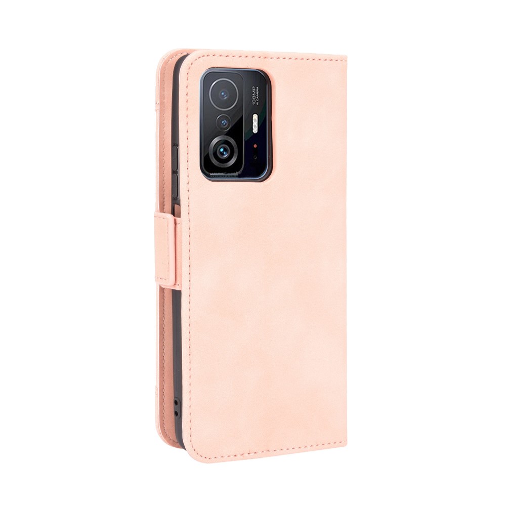  Xiaomi 11T / 11T Pro Fodral Med Avtagbart Kortfodral Ljus Rosa