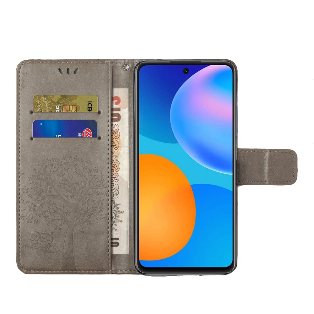  Xiaomi 11T / 11T Pro Fodral Tryckt Läder Grå