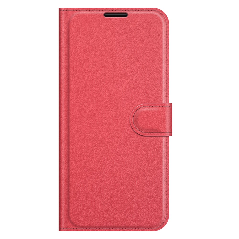  Samsung Galaxy A03s Fodral Litchi Läder Röd