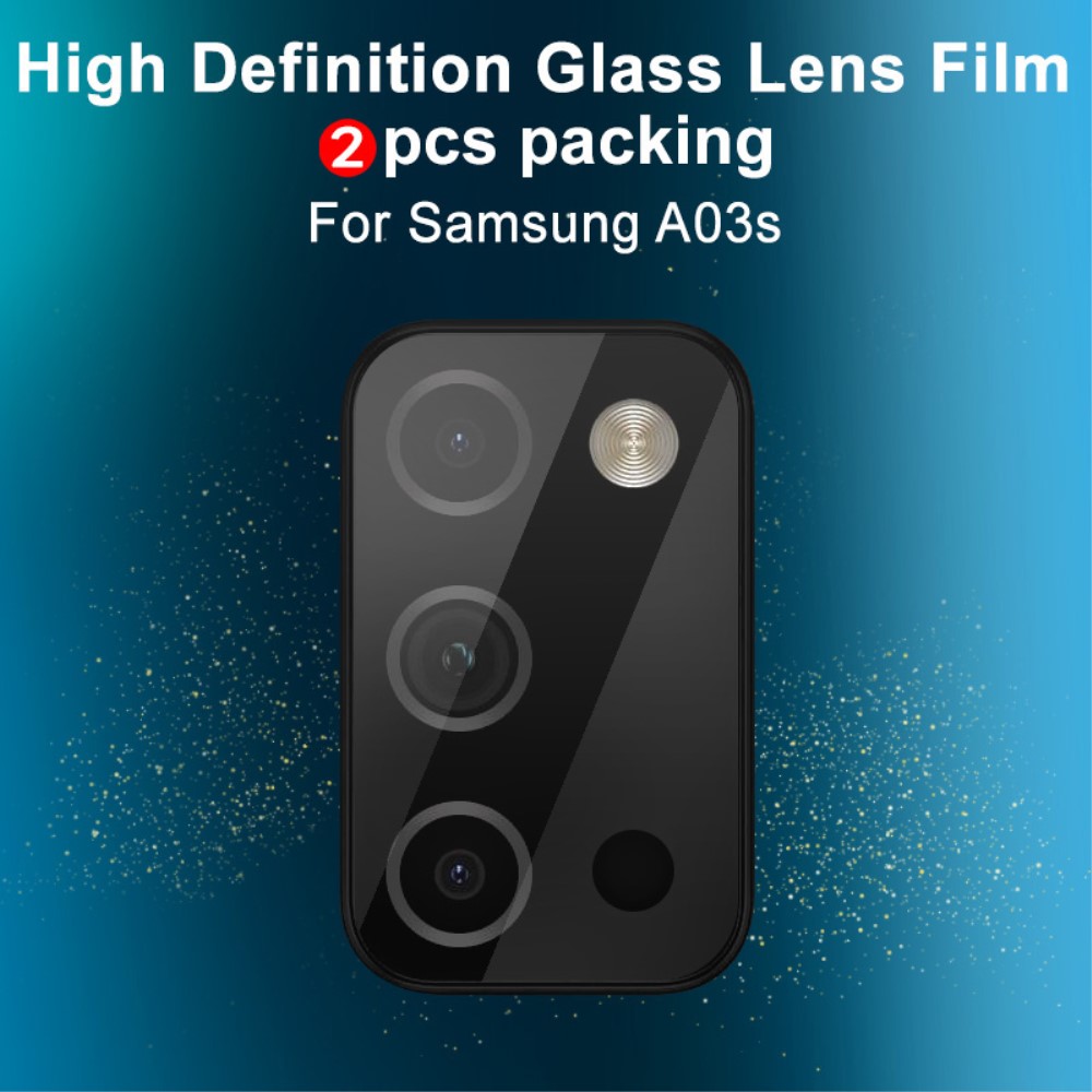IMAK IMAK Samsung Galaxy A03s Linsskydd 2-PACK Härdat Glas