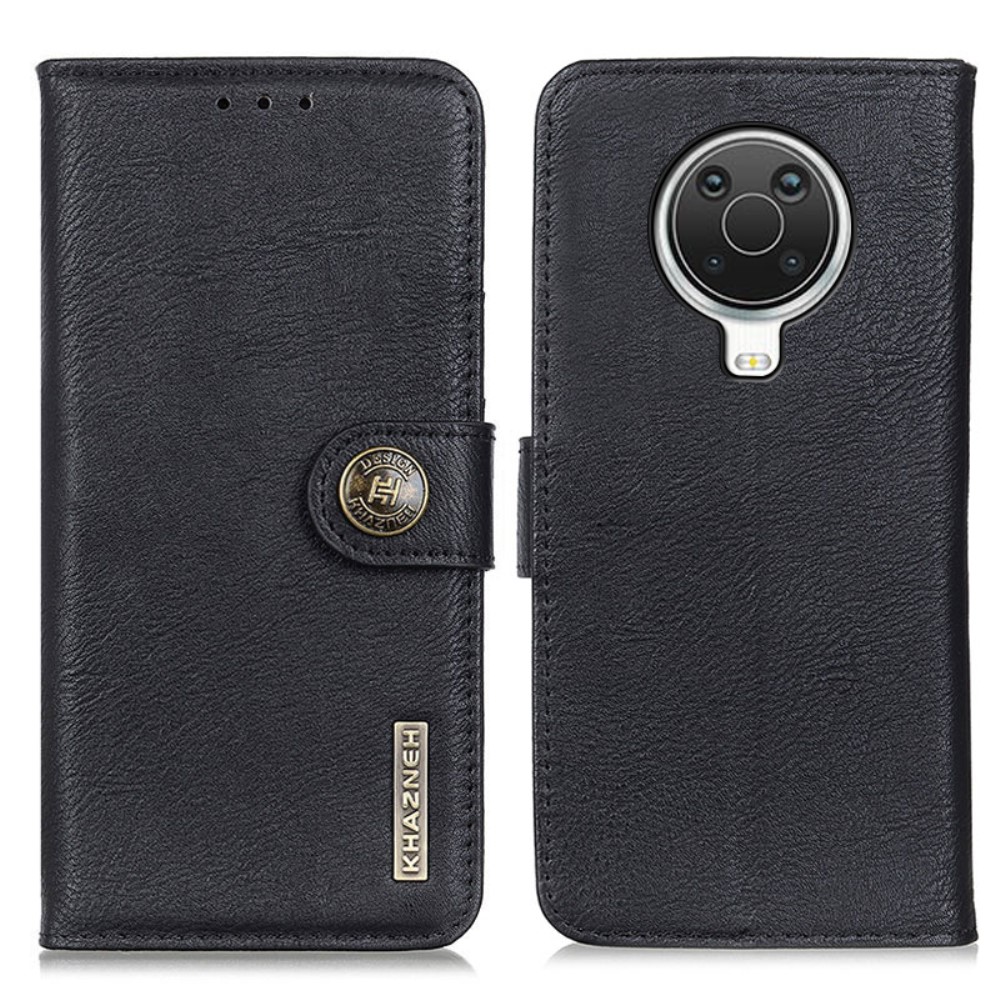KHAZNEH KHAZNEH Nokia G10 / G20 Fodral Retro Läder Svart