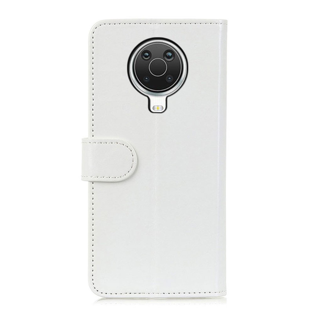  Nokia G10 / G20 Fodral Crazy Horse Retro Läder Vit
