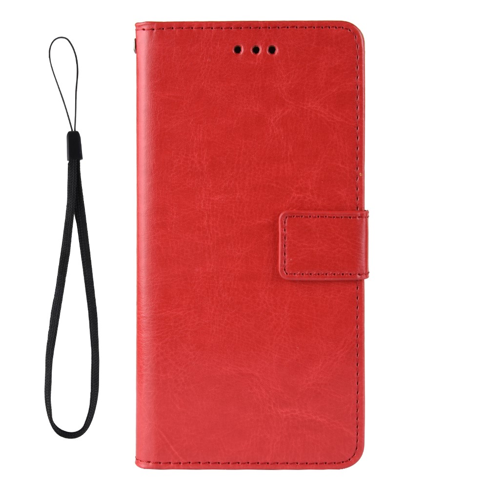  Nokia G10 / G20 Fodral Crazy Horse Läder Röd