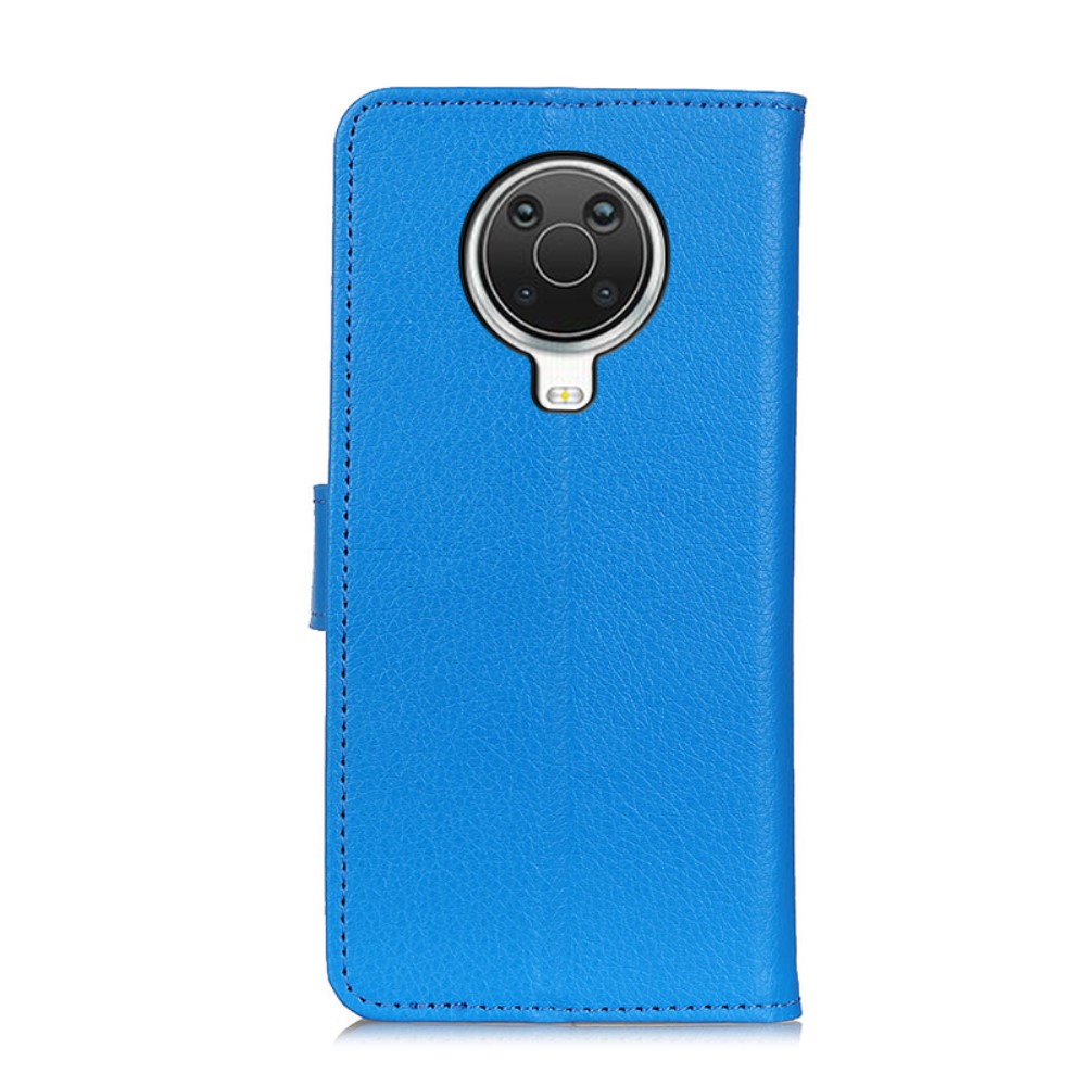  Nokia G10 / G20 Fodral Litchi Läder Blå