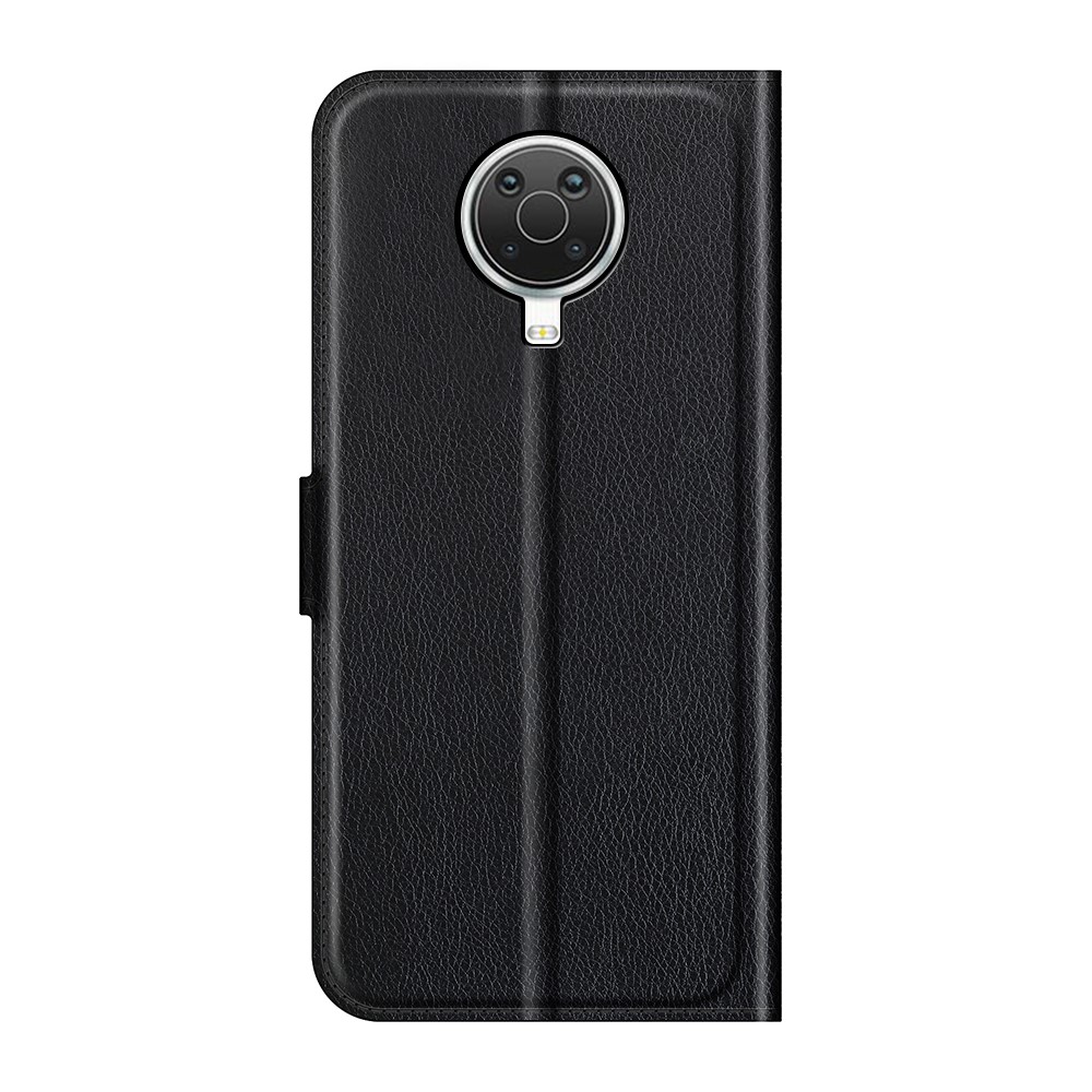  Nokia G10 / G20 Fodral Litchi Läder Svart