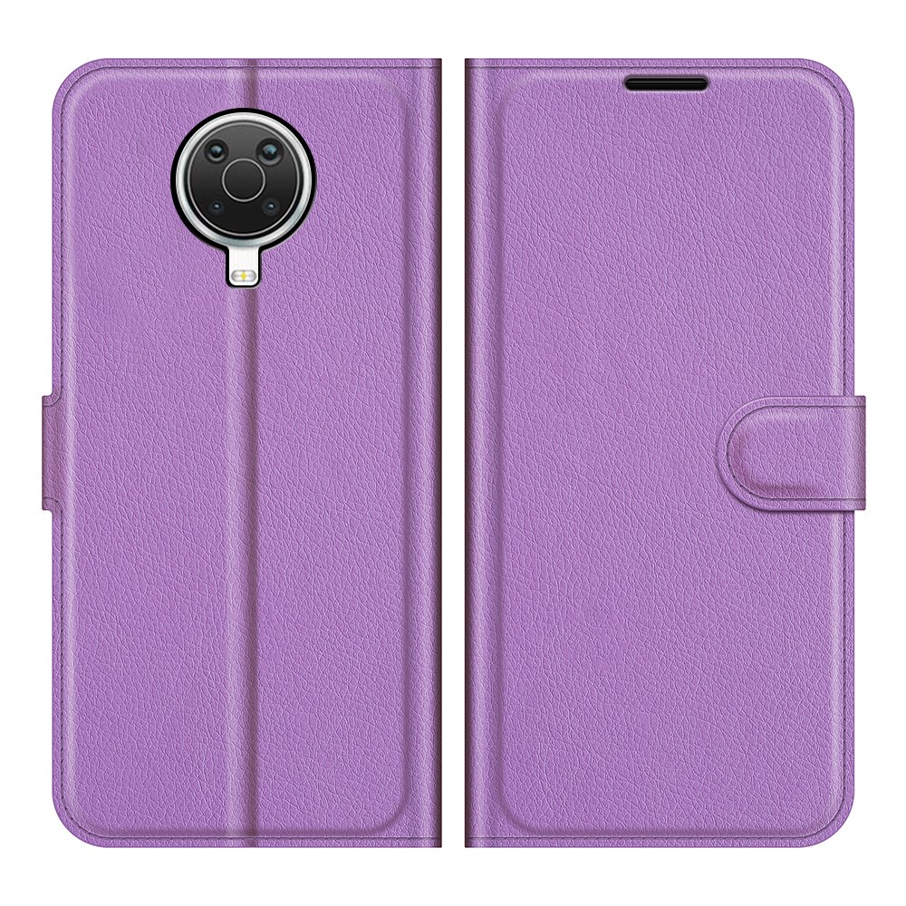  Nokia G10 / G20 Fodral Litchi Läder Lila
