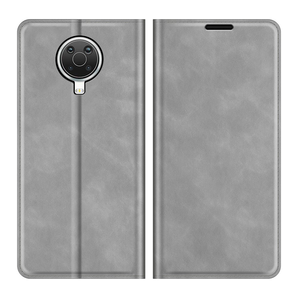  Nokia G10 / G20 Fodral Skin Touch Läder Grå