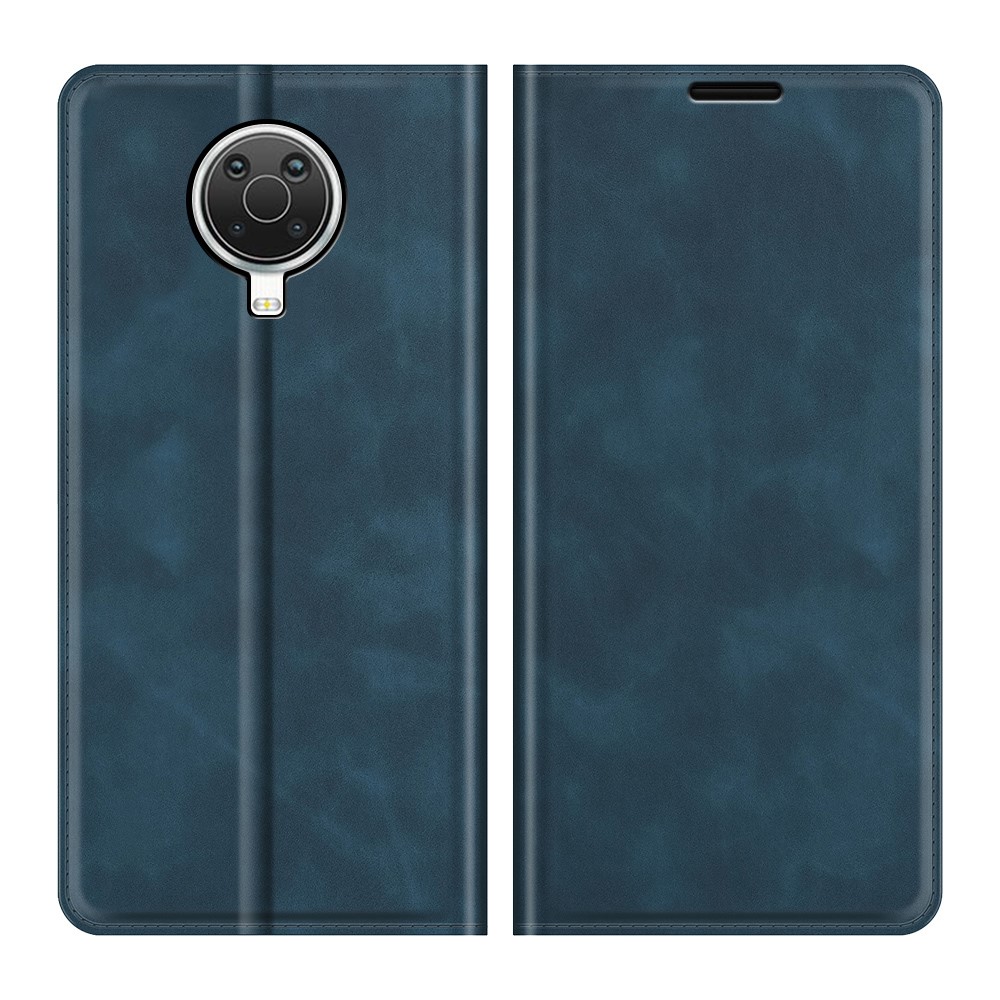  Nokia G10 / G20 Fodral Skin Touch Läder Blå