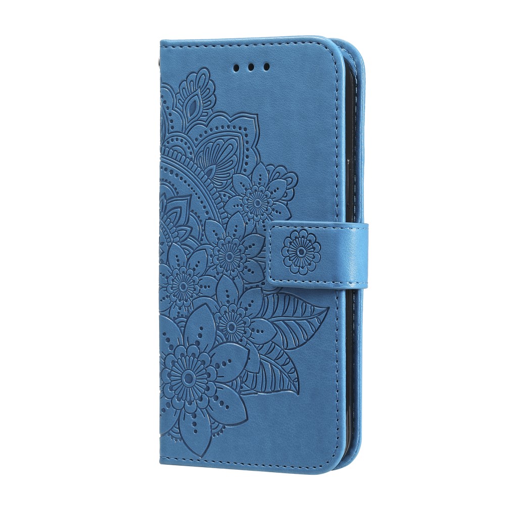  Nokia G10 / G20 Fodral Mandala Läder Blå