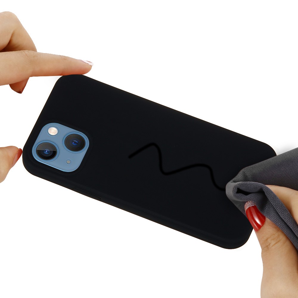  iPhone 13 Skal Liquid Silikon Svart