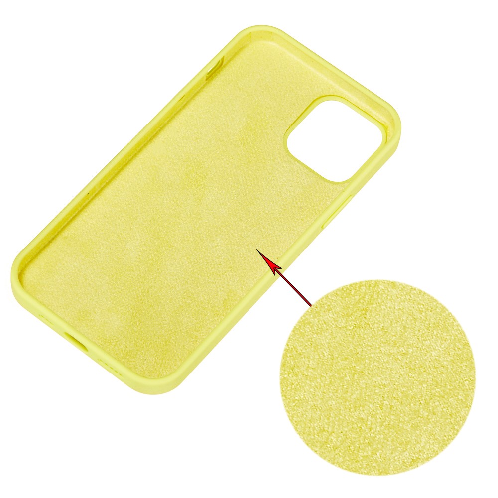  iPhone 13 Skal Liquid Silikon Gul