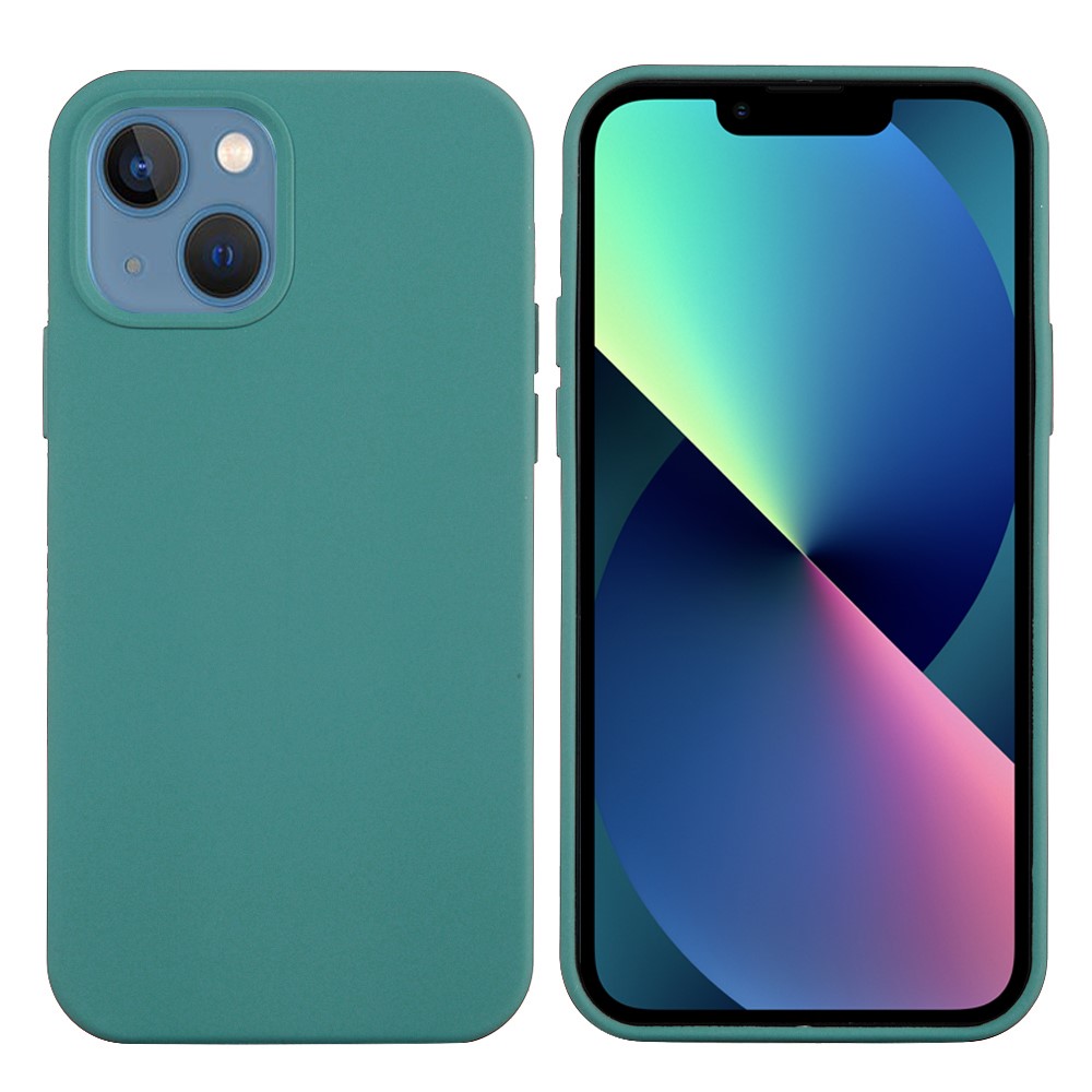  iPhone 13 Skal Liquid Silikon Skogsgrön