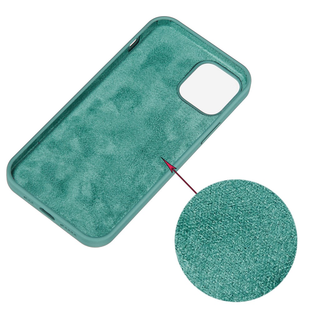  iPhone 13 Skal Liquid Silikon Skogsgrön