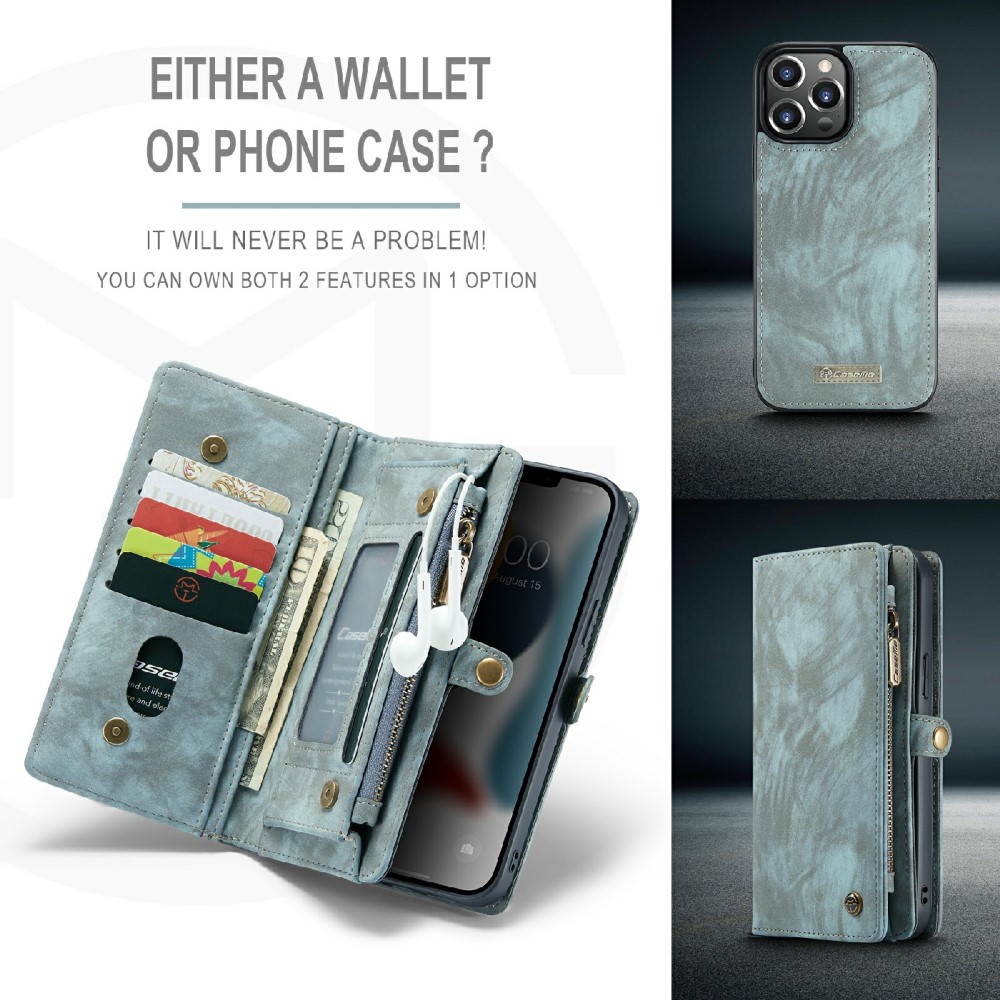 CASEME CASEME iPhone 13 Pro Max Fodral/Skal Magnet 2in1 Multifunktionell Blå