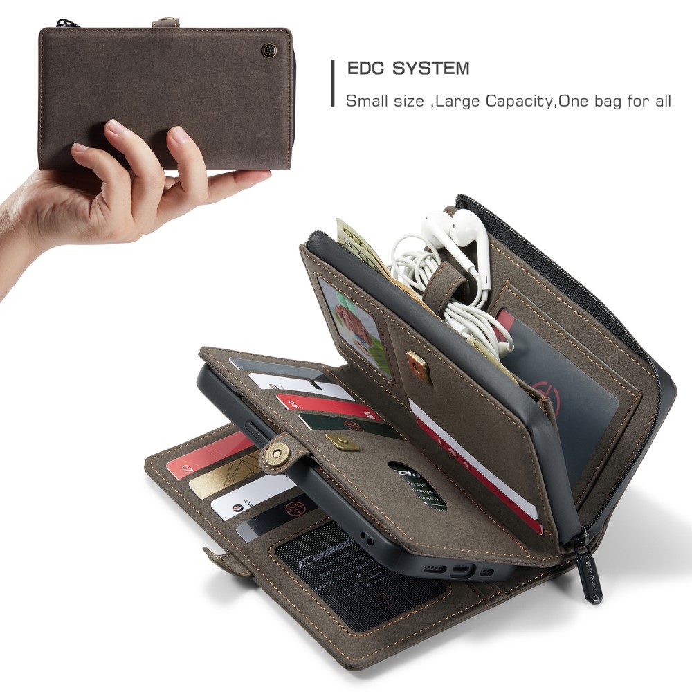 CASEME CASEME iPhone 13 Fodral/Skal Magnet 2in1 Multifunktionell Brun