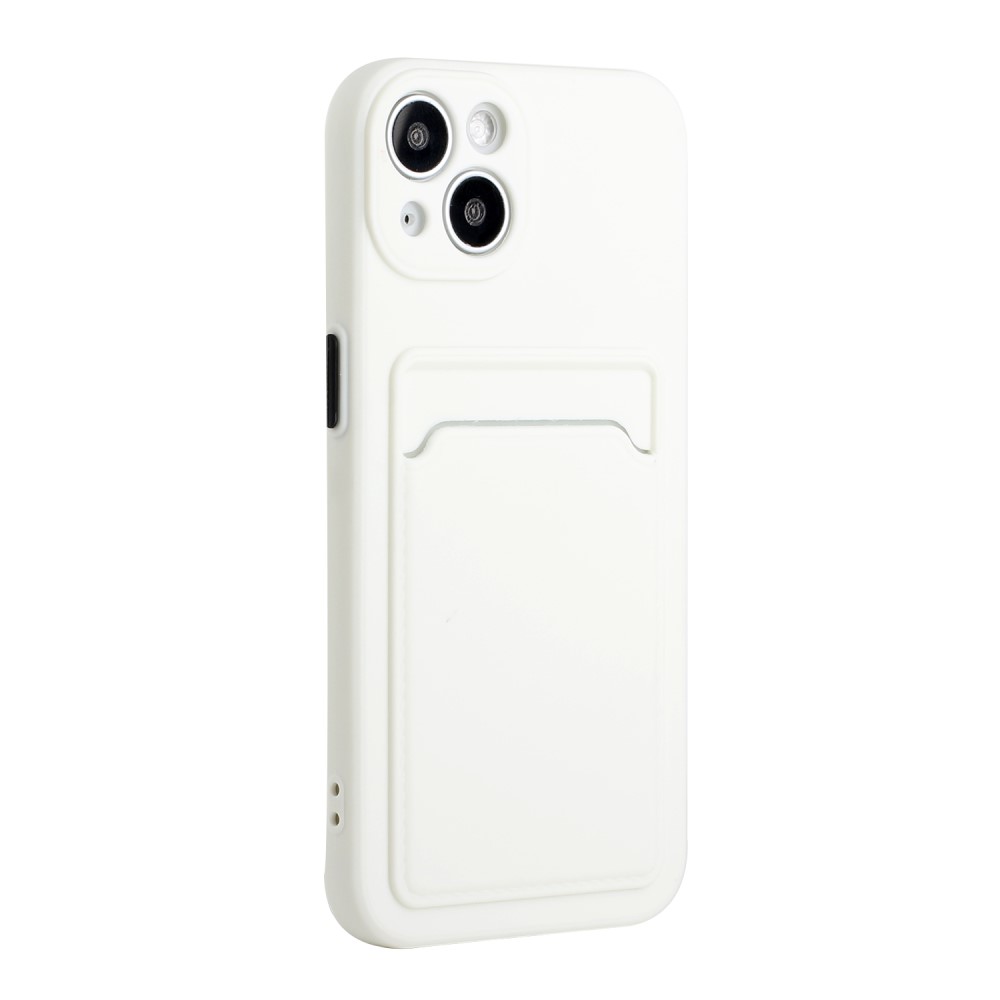  iPhone 13 Skal Med Kortfack Vit