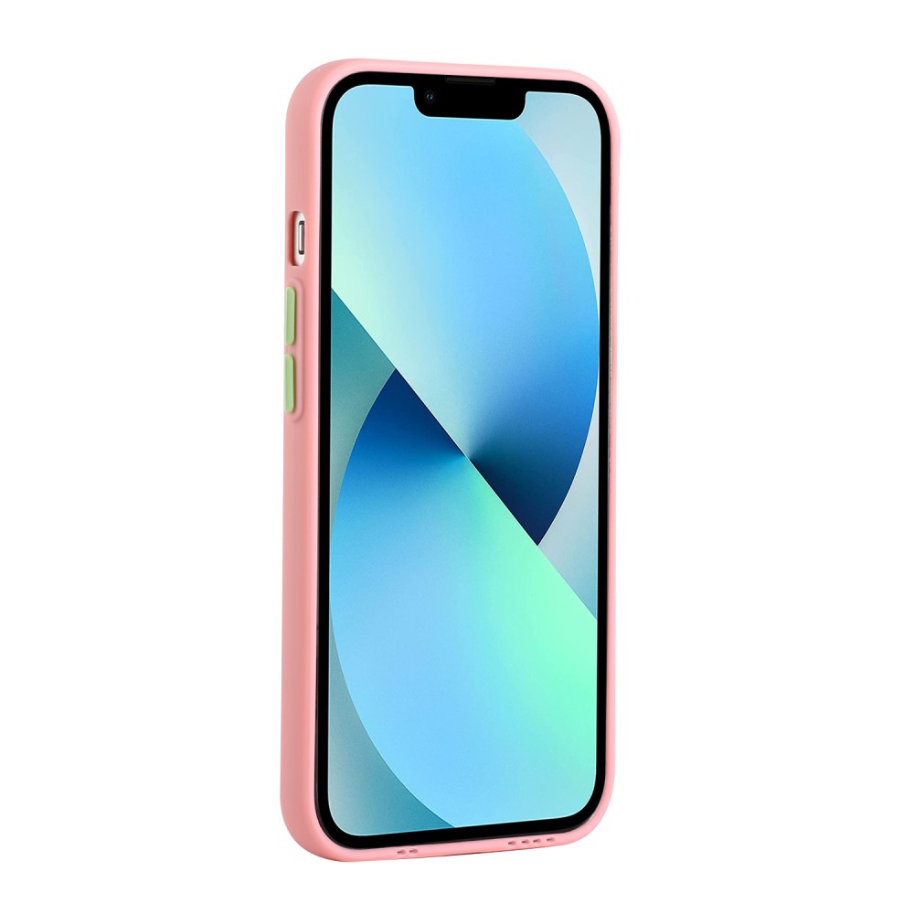  iPhone 13 Skal Med Kortfack Ljus Rosa