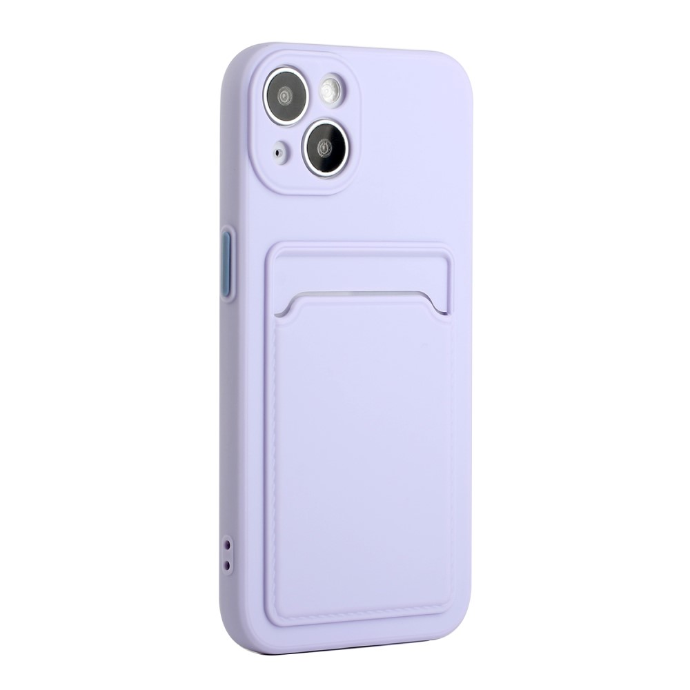  iPhone 13 Skal Med Kortfack Lila