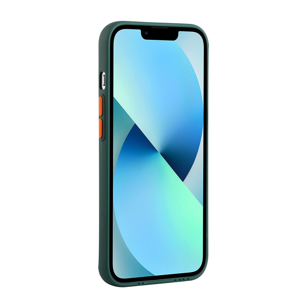  iPhone 13 Mini Skal Med Kortfack Mörk Grön