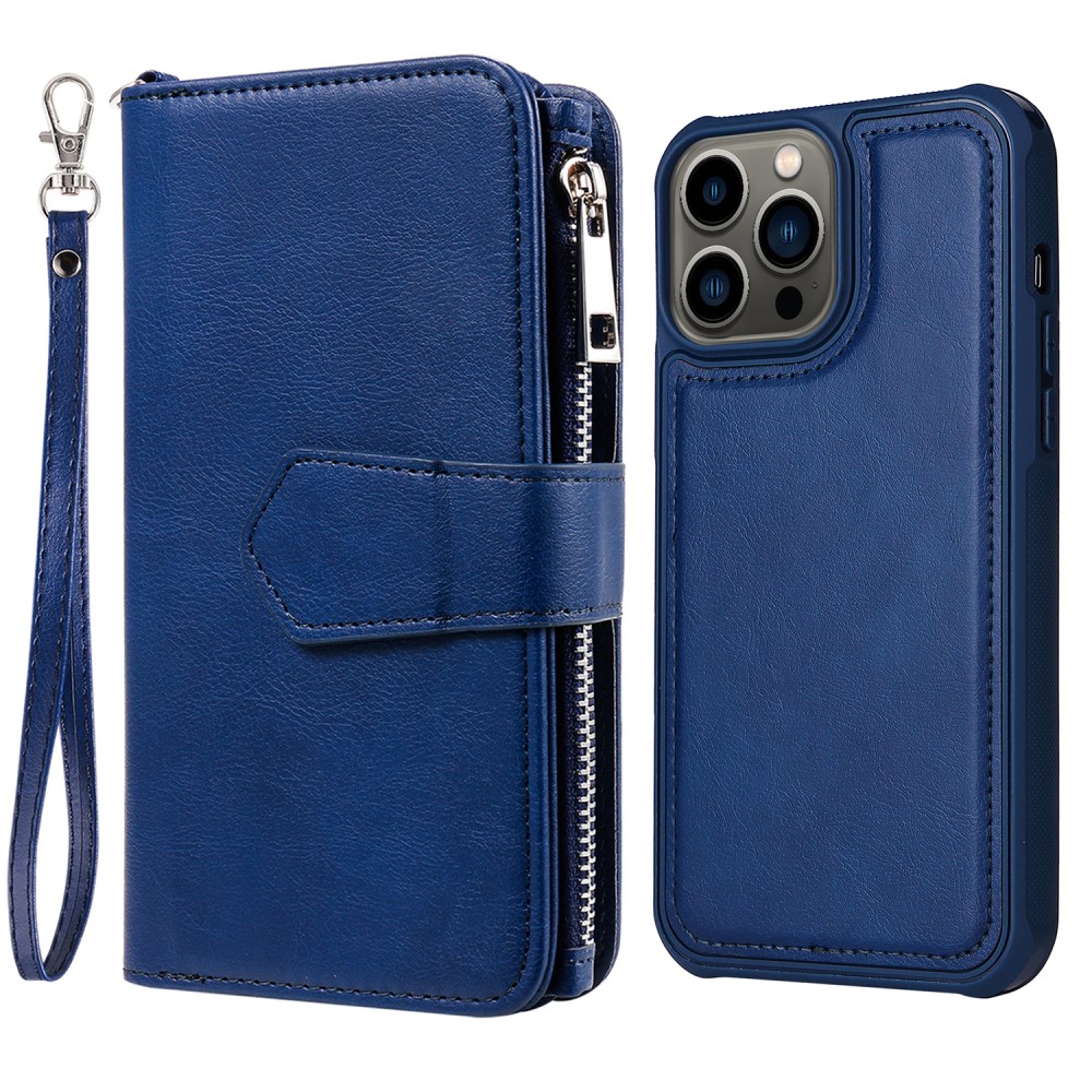  iPhone 13 Pro Fodral/Skal 2in1 Magnet Multifunktionellt Blå