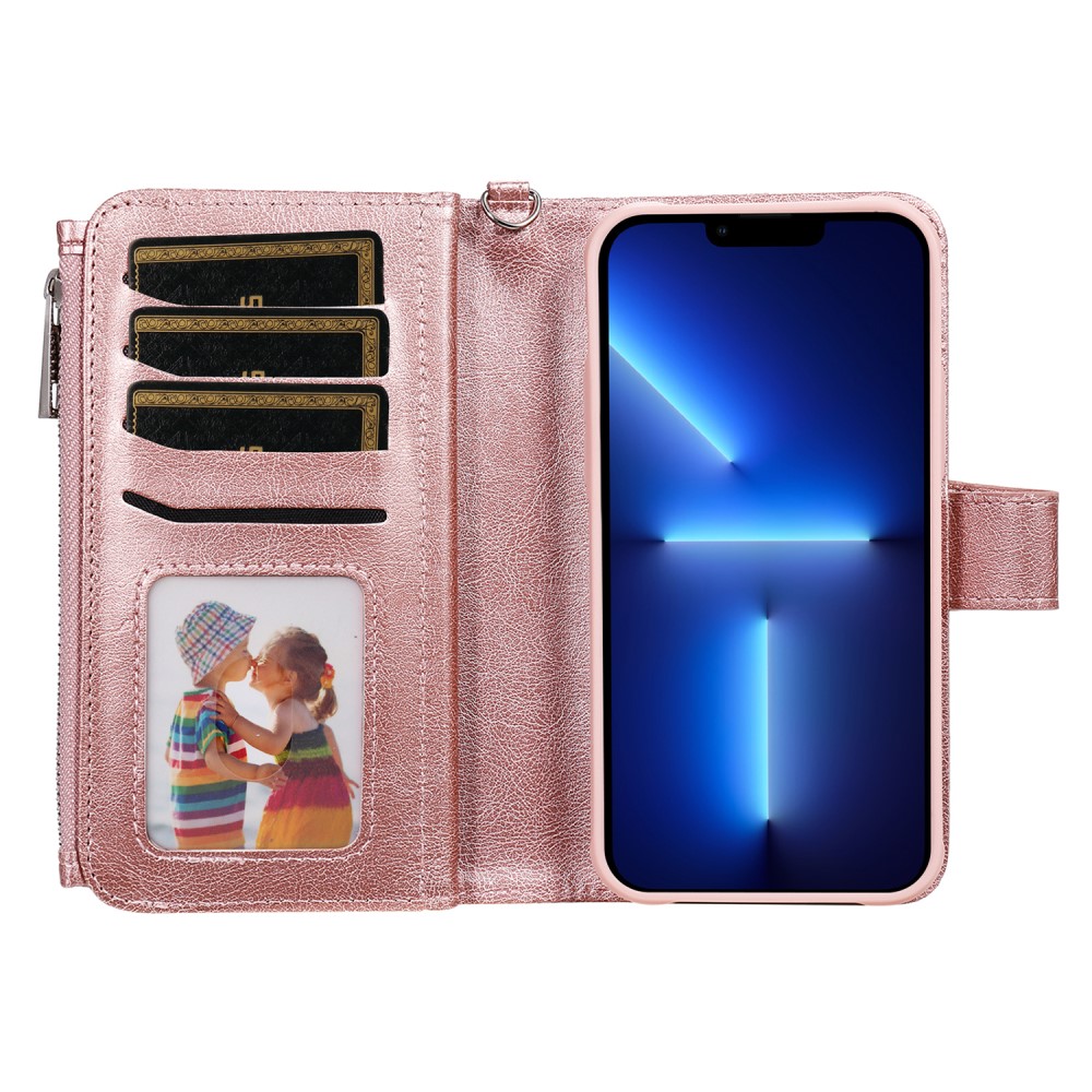  iPhone 13 Pro Max Fodral/Skal 2in1 Magnet Multifunktionellt Roséguld