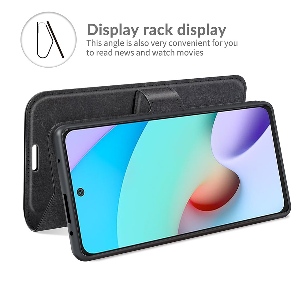  Xiaomi Redmi 10 Fodral Solid Läder Svart