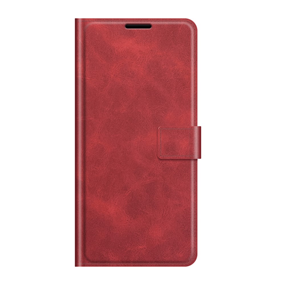 Xiaomi Redmi 10 Fodral Solid Läder Röd