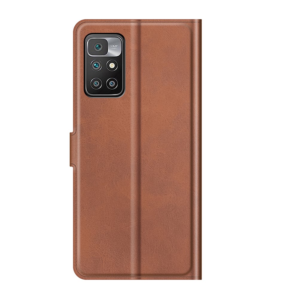  Xiaomi Redmi 10 Fodral Solid Läder Brun