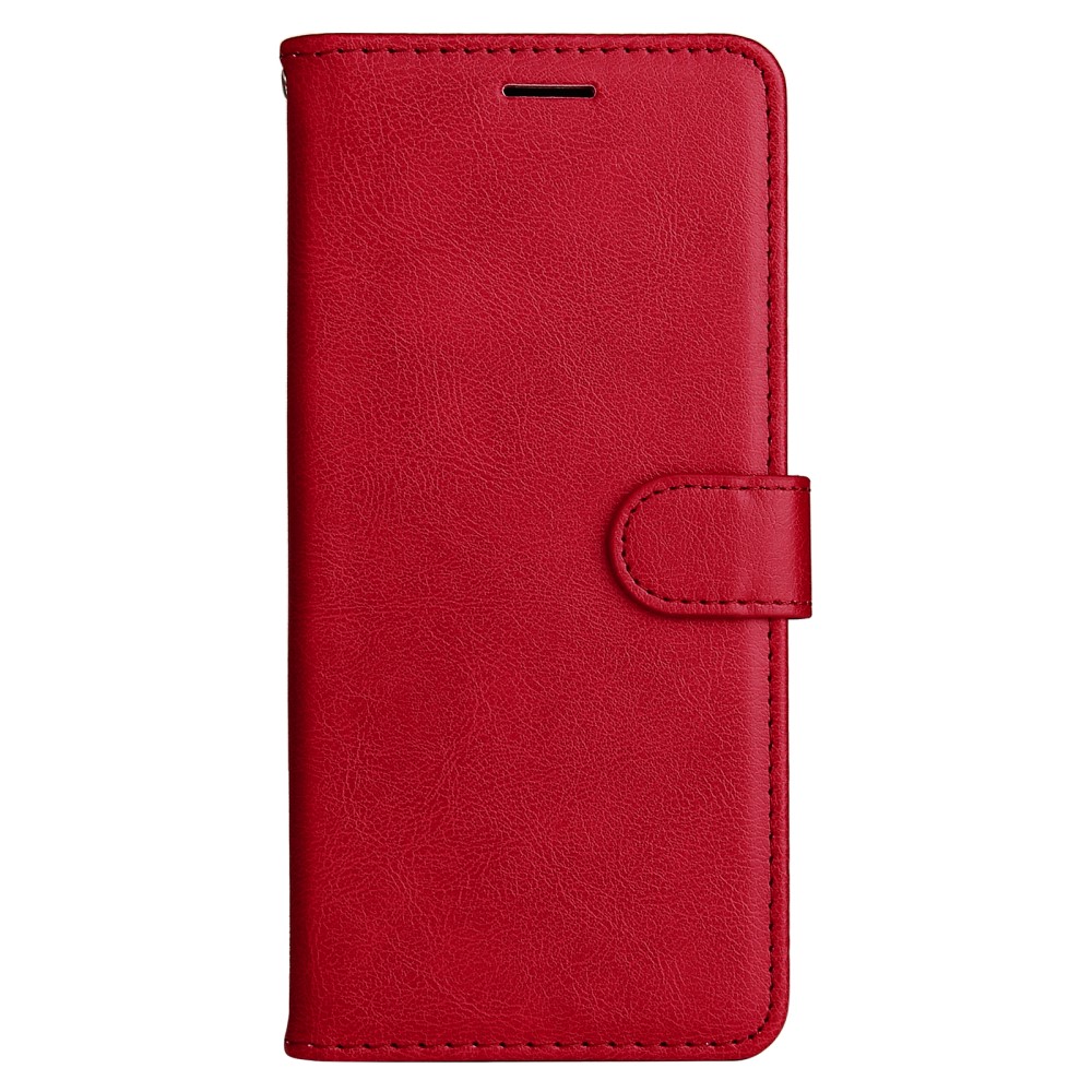  Xiaomi Redmi 10 Fodral Solid Läder Röd