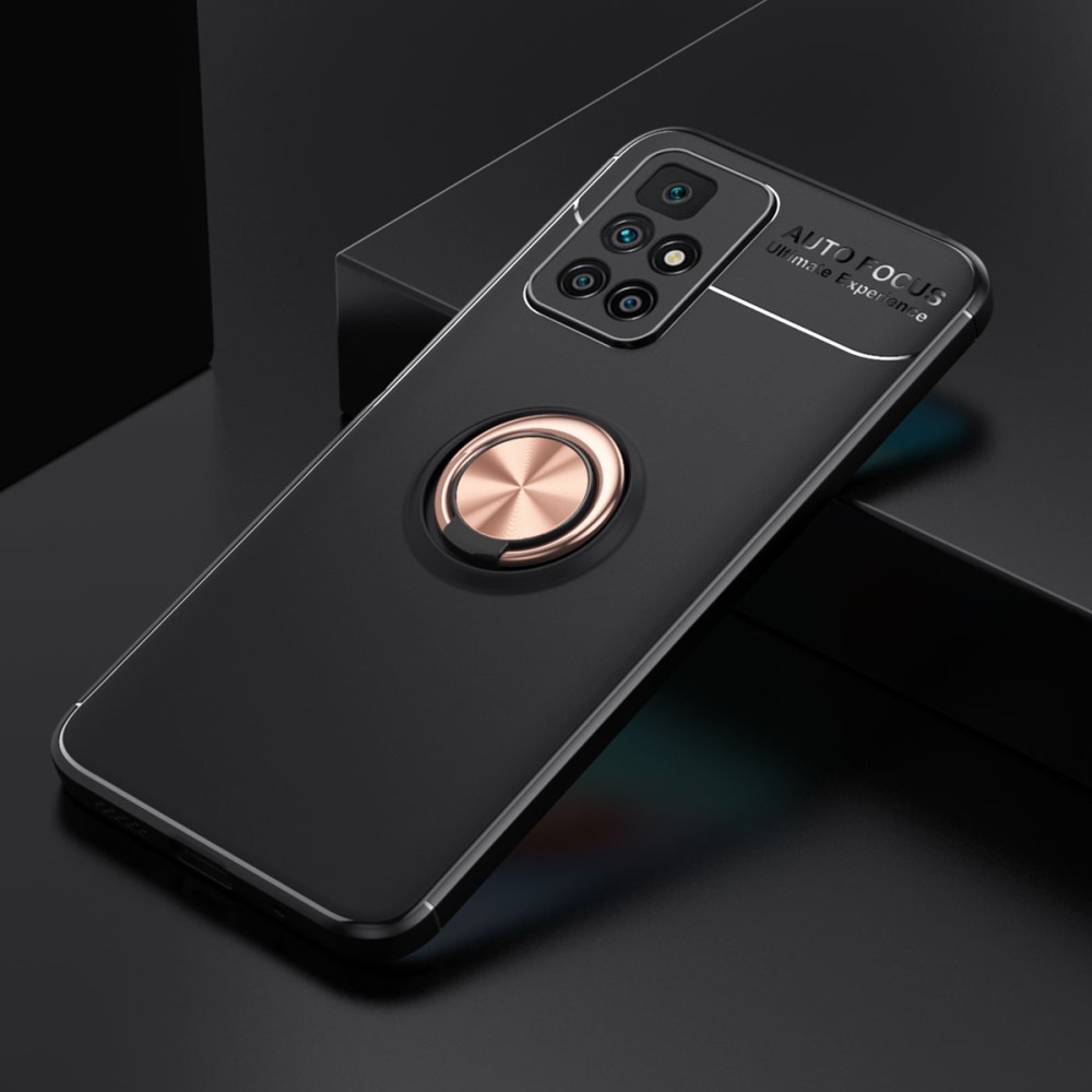  Xiaomi Redmi 10 Skal Ring Hållare Svart/Roséguld