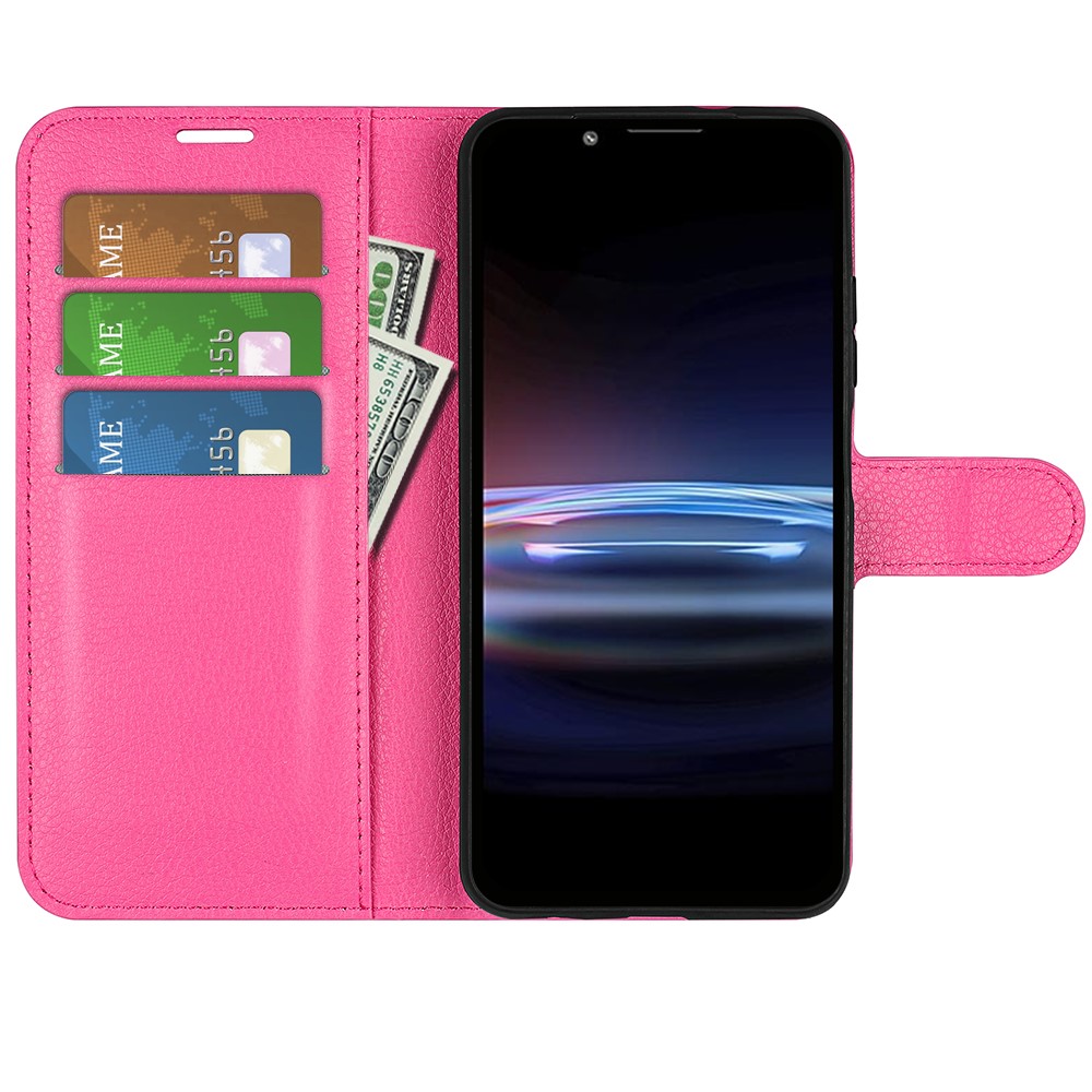  Sony Xperia Pro-I Fodral Litchi Textur Rosa