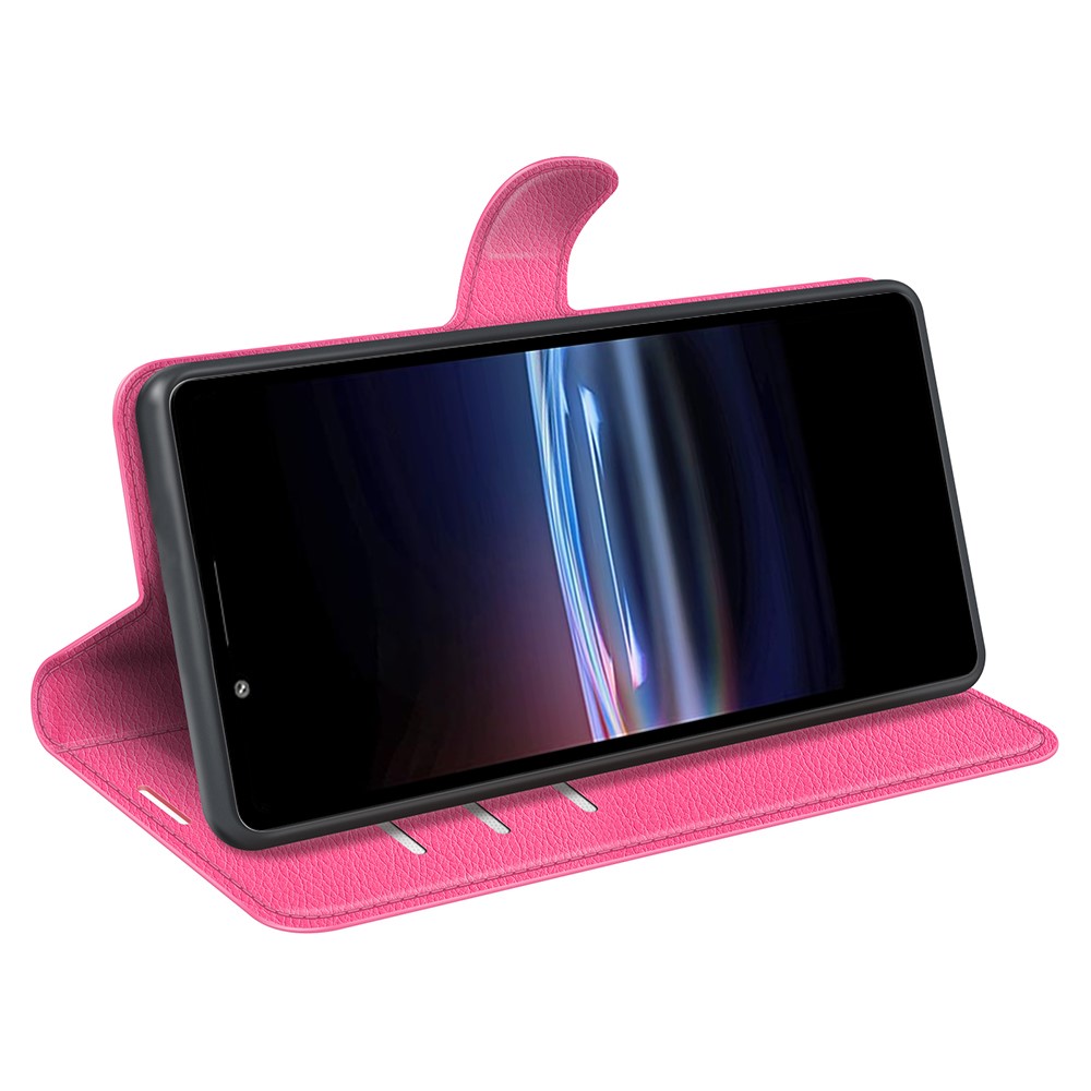  Sony Xperia Pro-I Fodral Litchi Textur Rosa