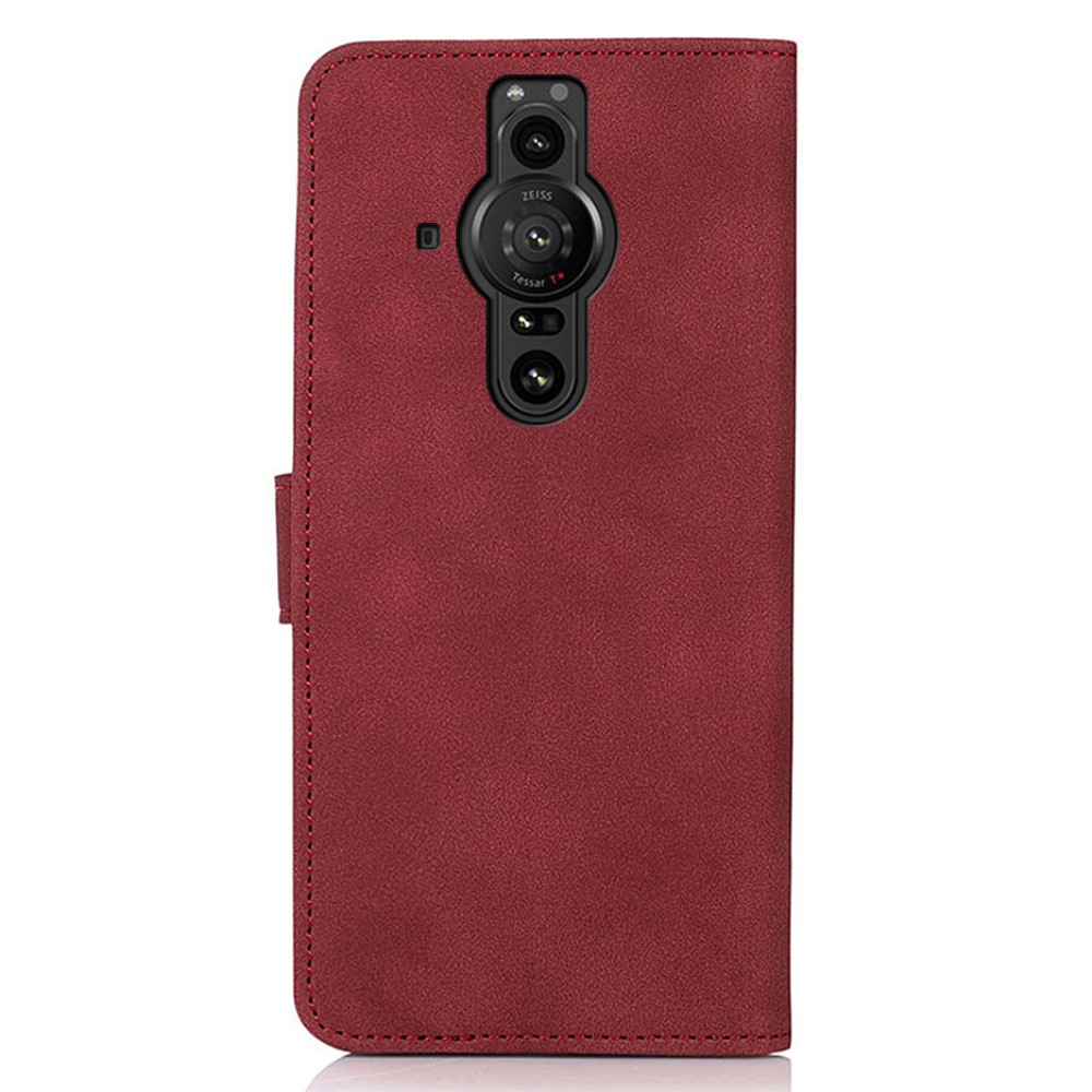 KHAZNEH KHAZNEH Sony Xperia Pro-I Fodral Retro Läder Röd