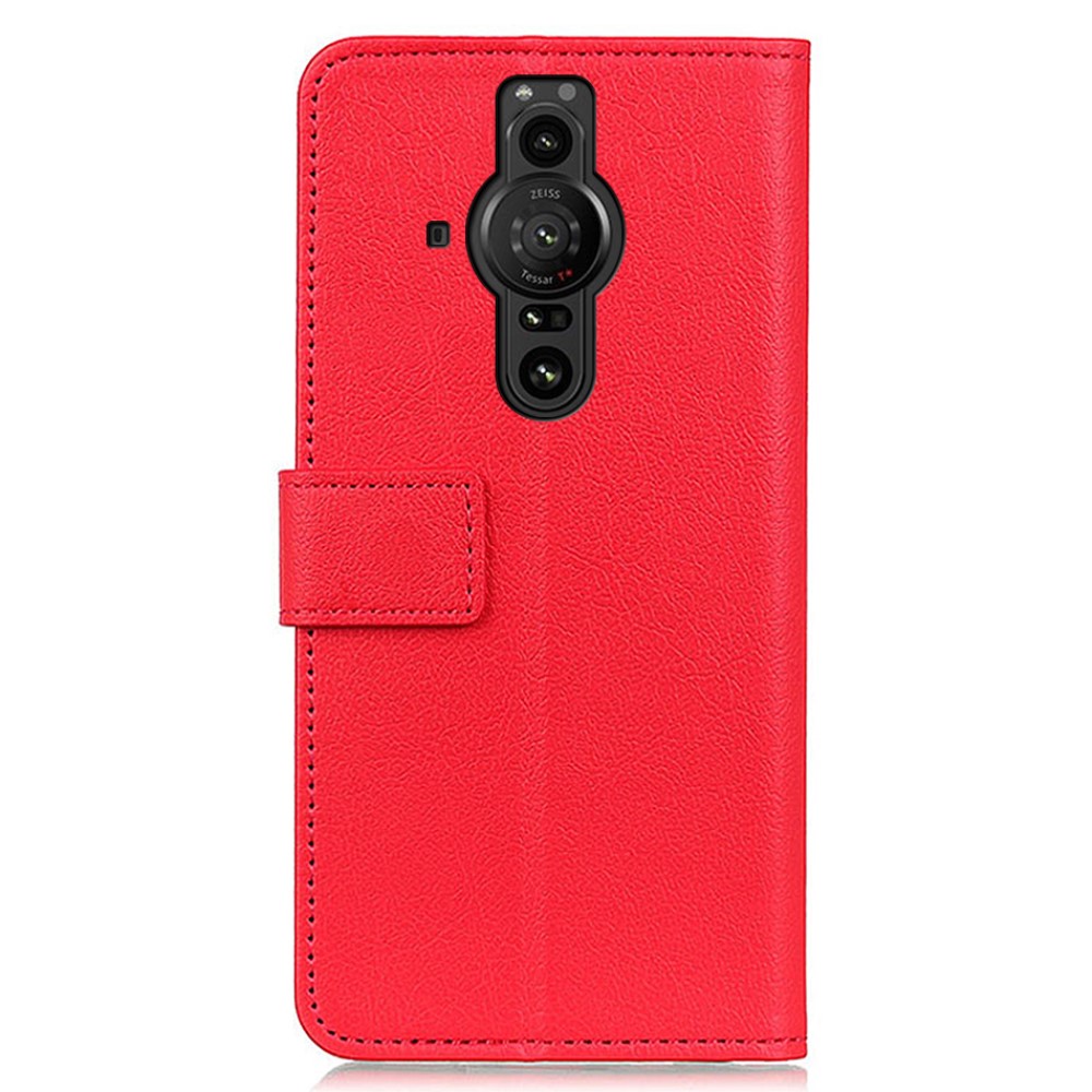  Sony Xperia Pro-I Fodral Läder Röd